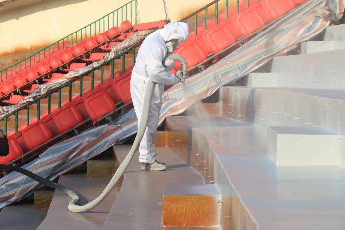 體育看臺防水噴涂工藝 體育看臺防水噴涂工藝